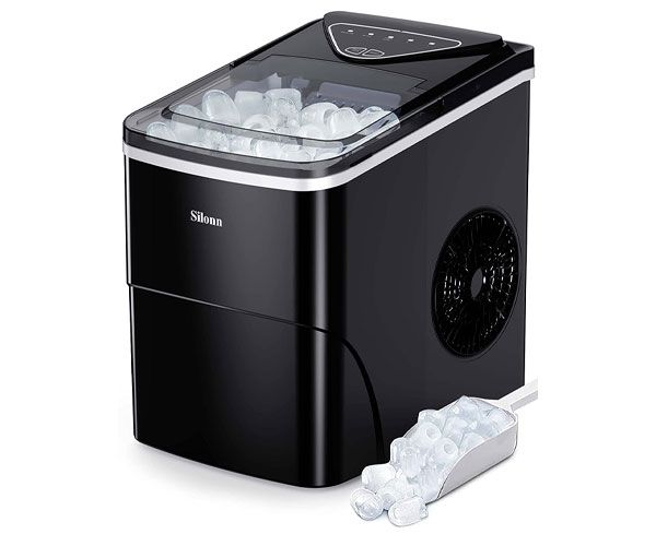 Home Ice Machine Maker,Ice Size Control,24H Timer,Party Ice Machine  Countertop for Home Bar